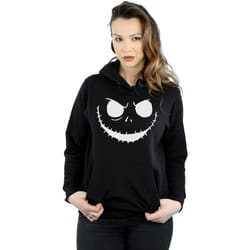 Disney - Sweat à capuche NIGHTMARE BEFORE CHRISTMAS JACK'S FACE - Femme (Noir)