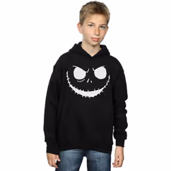 Disney - Sweat à capuche NIGHTMARE BEFORE CHRISTMAS JACK'S FACE - Garçon (Noir)