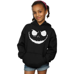 Disney - Sweat à capuche NIGHTMARE BEFORE CHRISTMAS JACK'S FACE - Fille (Noir)