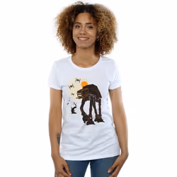 Star Wars - T-shirt AT-AT - Femme (Blanc)
