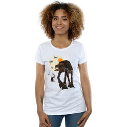Star Wars - T-shirt AT-AT - Femme (Blanc)