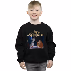 Disney - Sweat LADY AND THE TRAMP - Garçon (Noir)