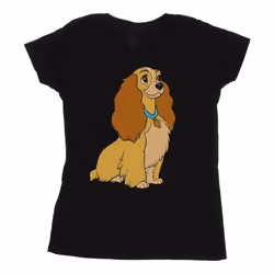 Disney - T-shirt LADY AND THE TRAMP - Femme (Noir)