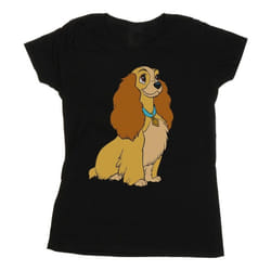 Disney - T-shirt LADY AND THE TRAMP - Femme (Noir)