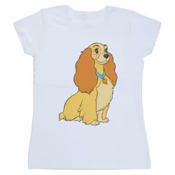 Disney - T-shirt LADY AND THE TRAMP - Femme (Blanc)