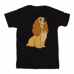 Disney - T-shirt LADY AND THE TRAMP - Femme (Noir)