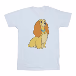 Disney - T-shirt LADY AND THE TRAMP - Femme (Blanc)