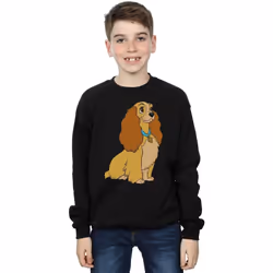 Disney - Sweat LADY AND THE TRAMP - Garçon (Noir)