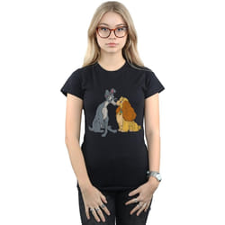 Disney - T-shirt LADY AND THE TRAMP - Femme (Noir)