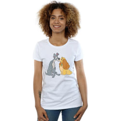 Disney - T-shirt LADY AND THE TRAMP - Femme (Blanc)
