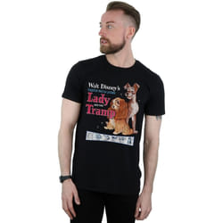Disney - T-shirt LADY AND THE TRAMP - Homme (Noir)
