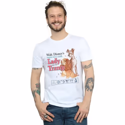 Disney - T-shirt LADY AND THE TRAMP - Homme (Blanc)