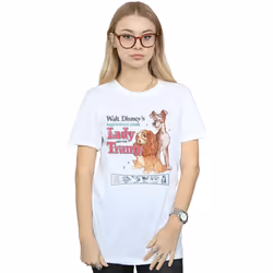 Disney - T-shirt LADY AND THE TRAMP - Femme (Blanc)