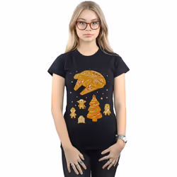 Star Wars - T-shirt GINGERBREAD REBELS - Femme (Noir)