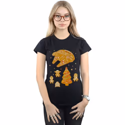 Star Wars - T-shirt GINGERBREAD REBELS - Femme (Noir)