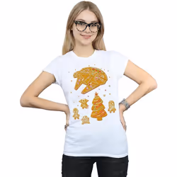 Star Wars - T-shirt GINGERBREAD REBELS - Femme (Blanc)