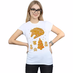 Star Wars - T-shirt GINGERBREAD REBELS - Femme (Blanc)