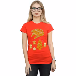 Star Wars - T-shirt GINGERBREAD REBELS - Femme (Rouge)