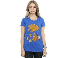 Star Wars - T-shirt GINGERBREAD REBELS - Femme (Bleu roi)