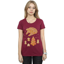 Star Wars - T-shirt GINGERBREAD REBELS - Femme (Bordeaux)