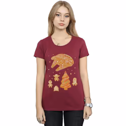 Star Wars - T-shirt GINGERBREAD REBELS - Femme (Bordeaux)