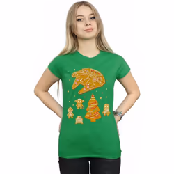 Star Wars - T-shirt GINGERBREAD REBELS - Femme (Vert vif)