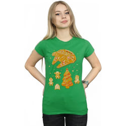 Star Wars - T-shirt GINGERBREAD REBELS - Femme (Vert vif)