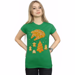 Star Wars - T-shirt GINGERBREAD REBELS - Femme (Vert vif)