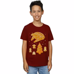 Star Wars - T-shirt GINGERBREAD REBELS - Garçon (Bordeaux)