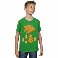 Star Wars - T-shirt GINGERBREAD REBELS - Garçon (Vert vif)