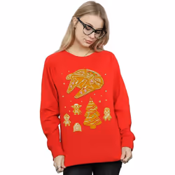 Star Wars - Sweat GINGERBREAD REBELS - Femme (Rouge)