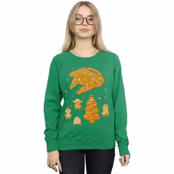 Star Wars - Sweat GINGERBREAD REBELS - Femme (Vert vif)