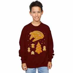 Star Wars - Sweat GINGERBREAD REBELS - Garçon (Bordeaux)