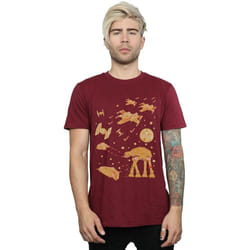 Star Wars - T-shirt GINGERBREAD BATTLE - Homme (Bordeaux)