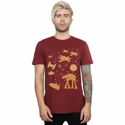 Star Wars - T-shirt GINGERBREAD BATTLE - Homme (Bordeaux)