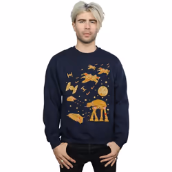 Star Wars - Sweat GINGERBREAD BATTLE - Homme (Bleu marine)