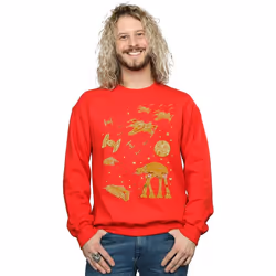 Star Wars - Sweat GINGERBREAD BATTLE - Homme (Rouge)