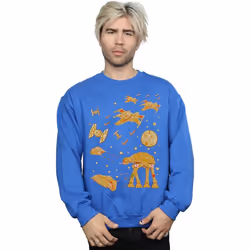 Star Wars - Sweat GINGERBREAD BATTLE - Homme (Bleu roi)