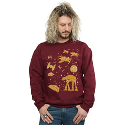 Star Wars - Sweat GINGERBREAD BATTLE - Homme (Bordeaux)