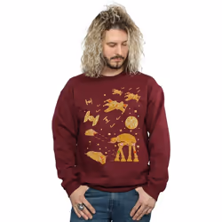 Star Wars - Sweat GINGERBREAD BATTLE - Homme (Bordeaux)