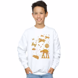 Star Wars - Sweat GINGERBREAD BATTLE - Garçon (Blanc)