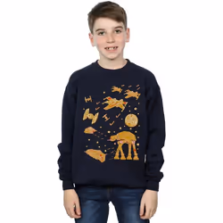Star Wars - Sweat GINGERBREAD BATTLE - Garçon (Bleu marine)