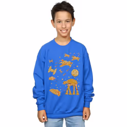 Star Wars - Sweat GINGERBREAD BATTLE - Garçon (Bleu roi)