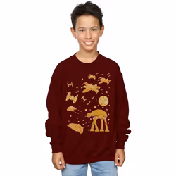 Star Wars - Sweat GINGERBREAD BATTLE - Garçon (Bordeaux)