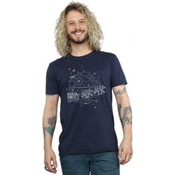 Star Wars - T-shirt DEATH STAR - Homme (Bleu marine)