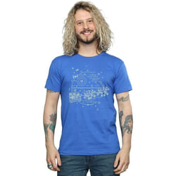 Star Wars - T-shirt DEATH STAR - Homme (Bleu roi)