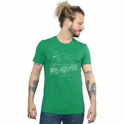 Star Wars - T-shirt DEATH STAR - Homme (Vert vif)