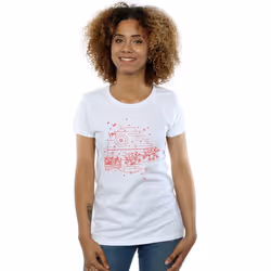 Star Wars - T-shirt DEATH STAR - Femme (Blanc)