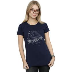 Star Wars - T-shirt DEATH STAR - Femme (Bleu marine)