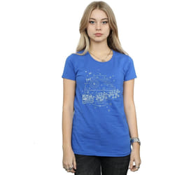 Star Wars - T-shirt DEATH STAR - Femme (Bleu roi)
